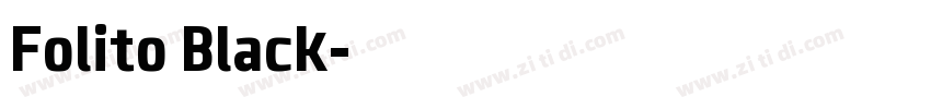 Folito Black字体转换